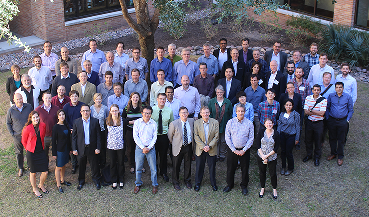 Photo of attendees of UT GeoFluids 2016 Annual Meeting
