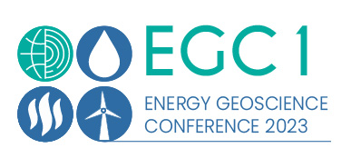logo reads: EGC1 Energy Geoscience Conference 2023