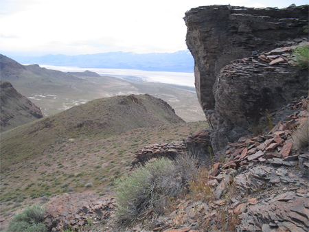 Westward view across Lake Winnemucca, Basin and Range Province, Nevada.