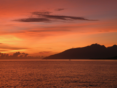 Photo of Dawn over Fergursson Island, Papua New Guinea