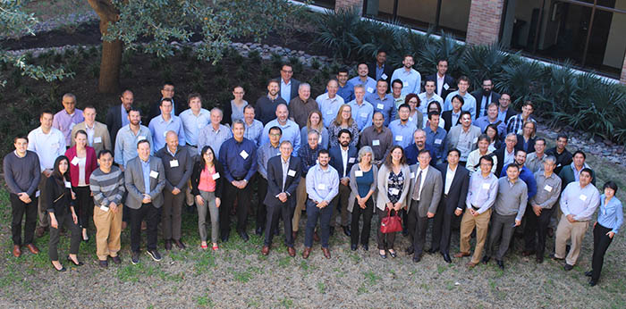 Photo of attendees at UT GeoFluids 2017 Annual Meeting